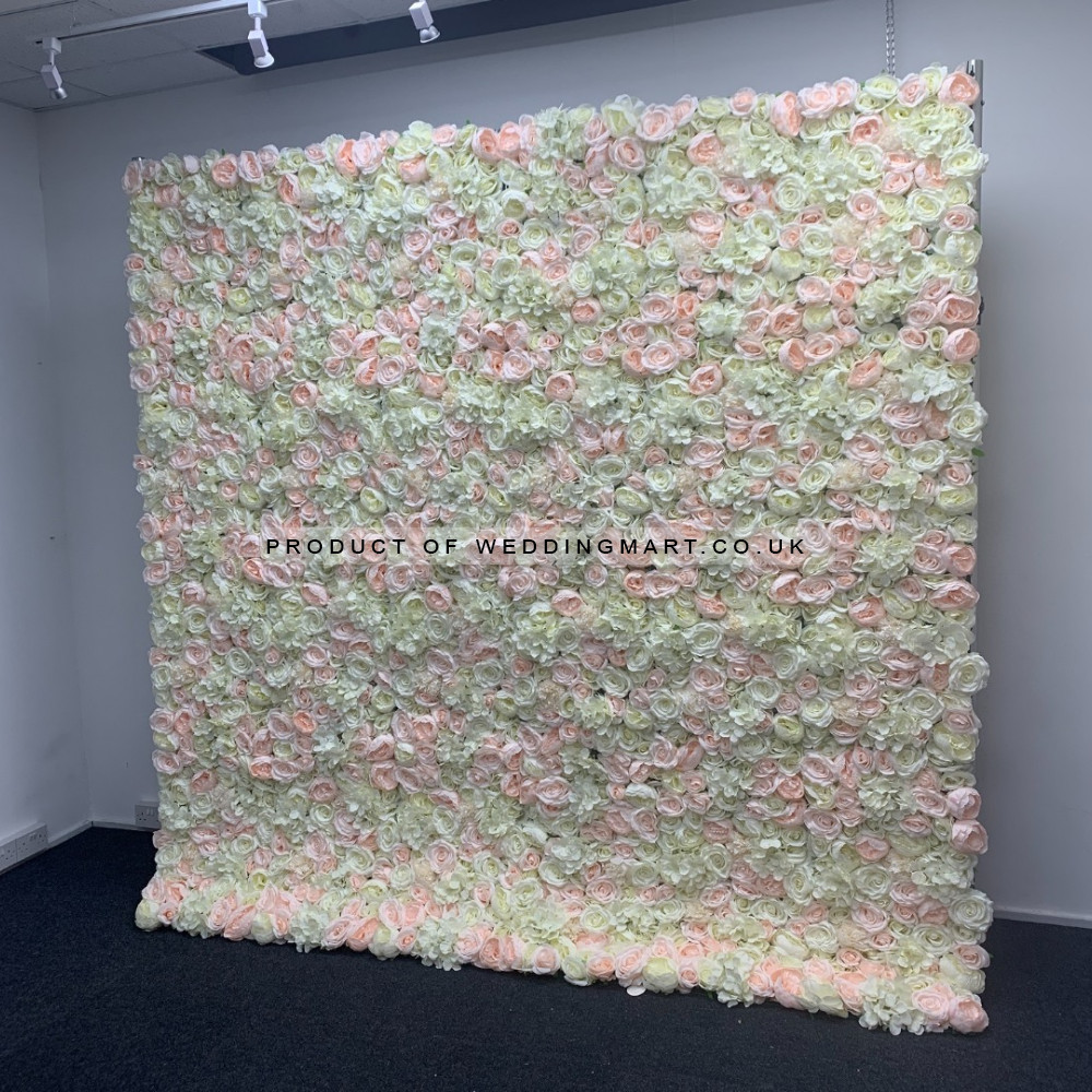 8ftx8ft Ready Made Flower Wall - F474 – Wholesale Readymade Luxury Wedding Flower Wall Backdrops for Wedding Decorators | WeddingMart