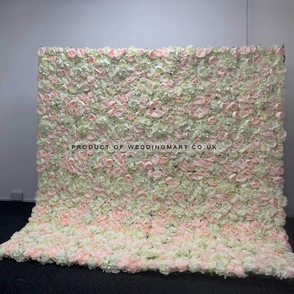 8ftx8ft Ready Made Flower Wall - F474 – Wholesale Readymade Luxury Wedding Flower Wall Backdrops for Wedding Decorators | WeddingMart