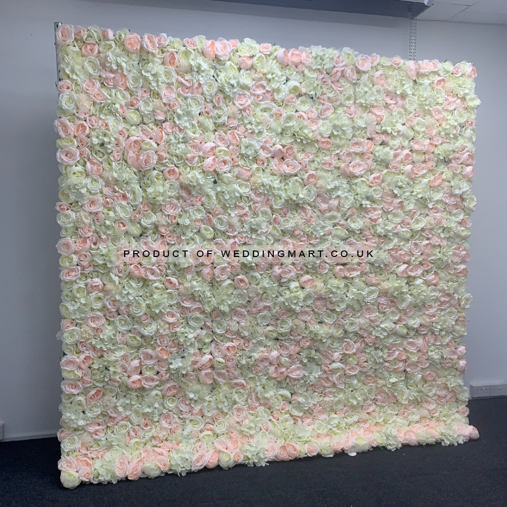 8ftx8ft Ready Made Flower Wall - F474 – Wholesale Readymade Luxury Wedding Flower Wall Backdrops for Wedding Decorators | WeddingMart