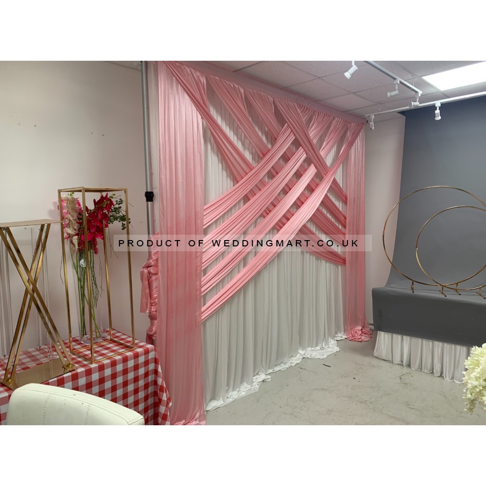 3M Decorative Silk Panels Overlay Swag - Dusty Pink