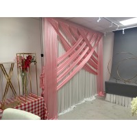 3M Decorative Silk Panels Overlay Swag - Dusty Pink