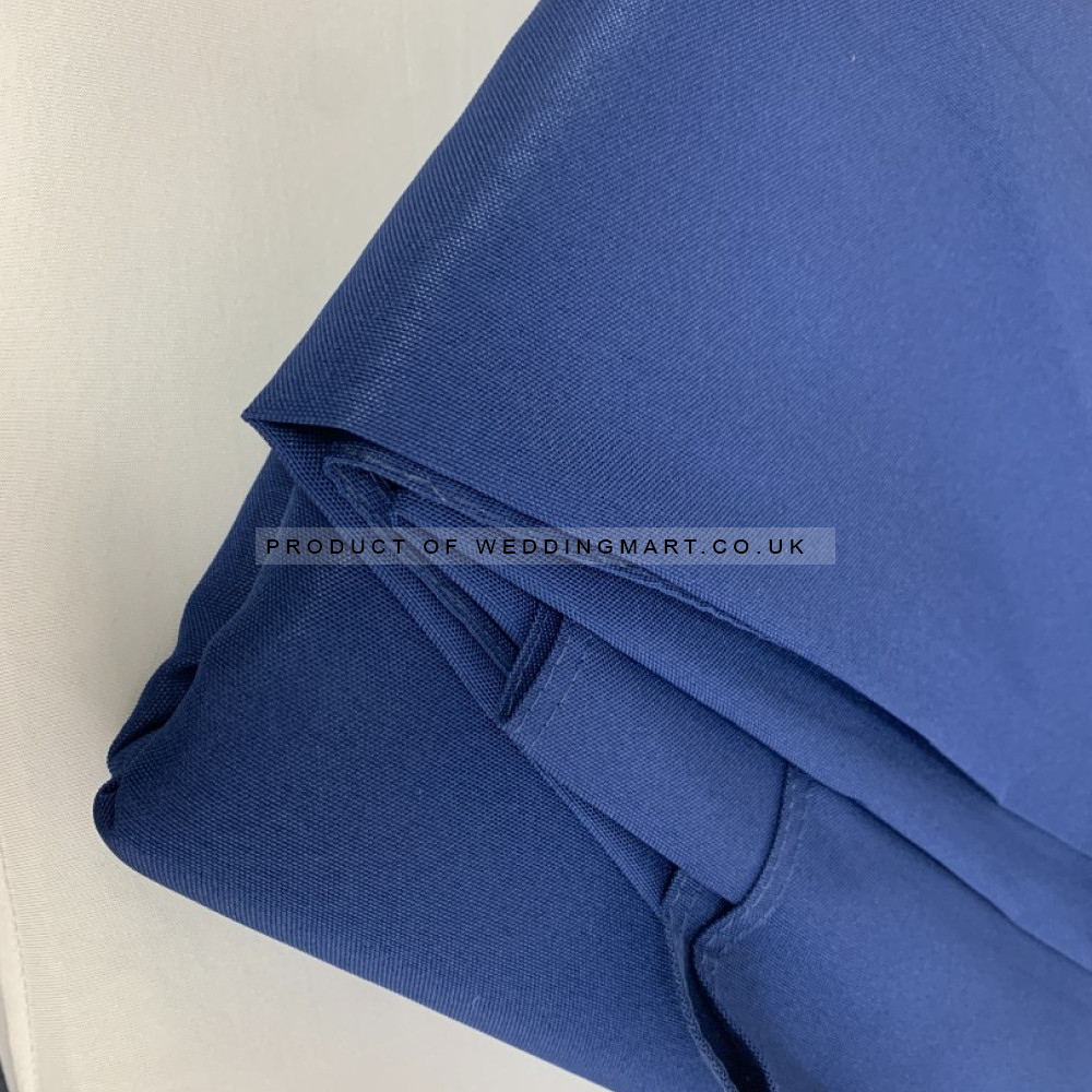 120 inch Round Polyester Table Cloths - Navy – Wholesale Polyester Tablecloths for Wedding Decorators | WeddingMart