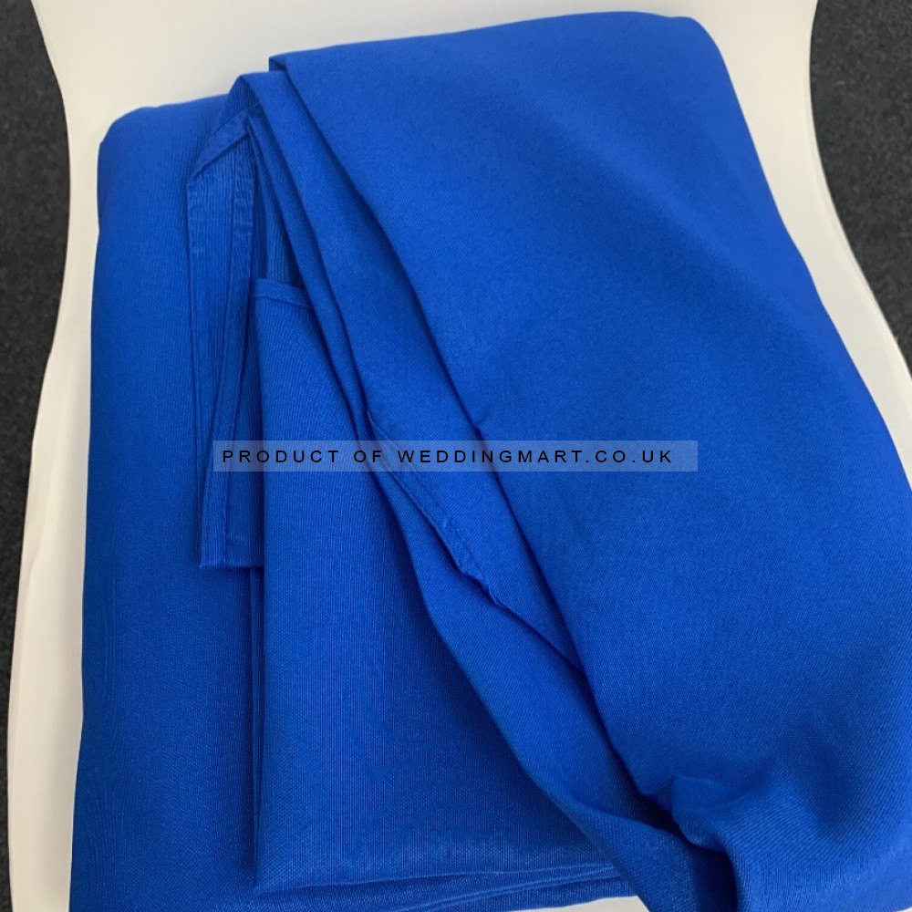 120 inch Round Polyester Table Cloths - Royal Blue – Wholesale Polyester Tablecloths for Wedding Decorators | WeddingMart
