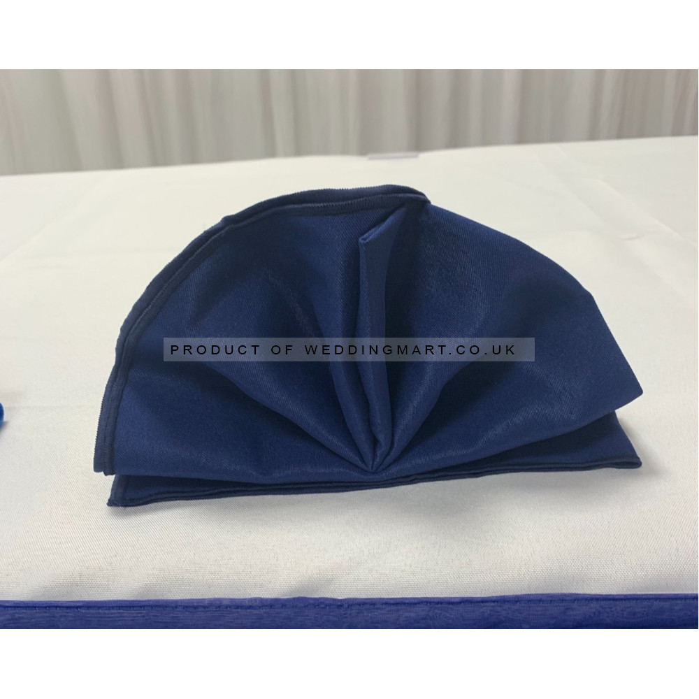 Polyester Napkins (Pack of 10) - Navy Blue