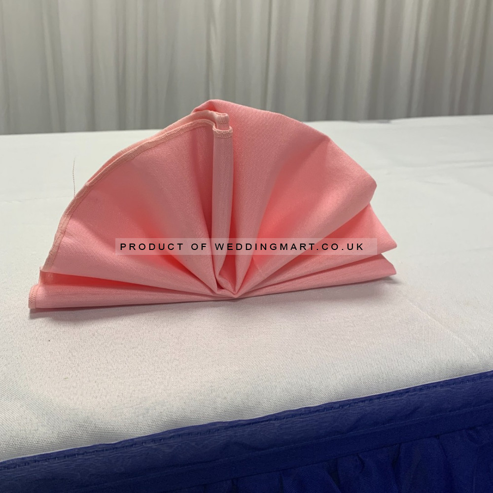 Polyester Napkins (Pack of 10) - Baby Pink – Wholesale Napkins for Wedding Decorators | WeddingMart