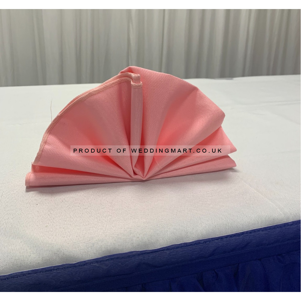 Polyester Napkins (Pack of 10) - Baby Pink