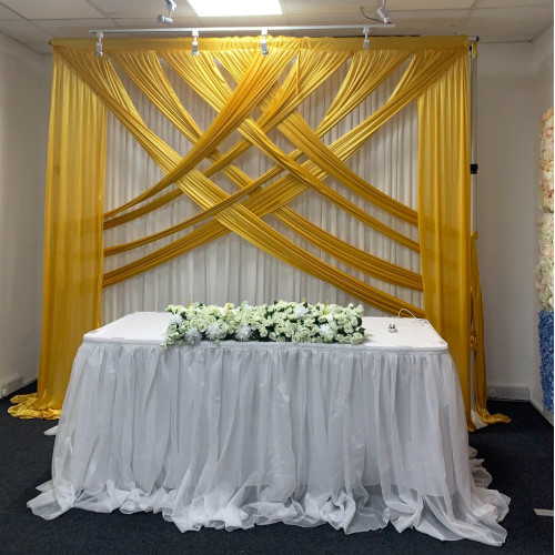 3M Decorative Silk Panels Overlay Swag - Gold