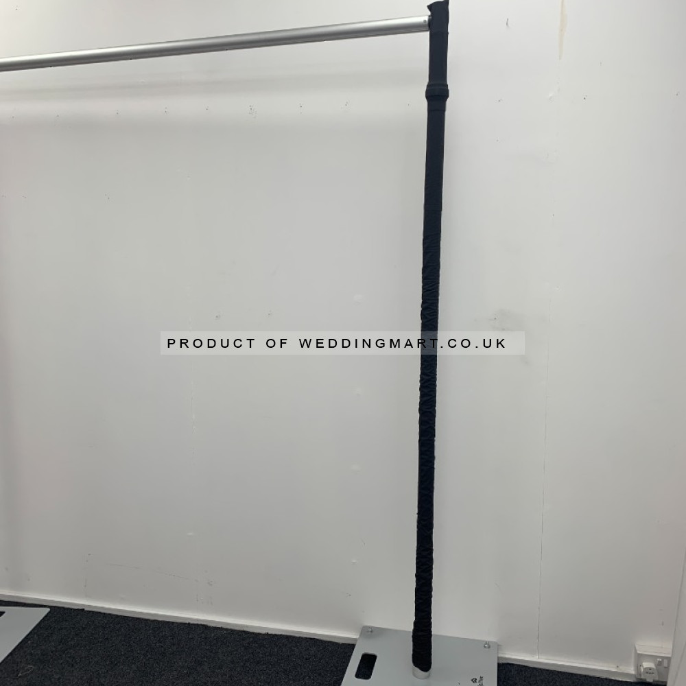 Stretch Fit Pipe and Drape Upright Stand Cover - Black – Wholesale Pipe and Drape Accessories for Wedding Decorators | WeddingMart