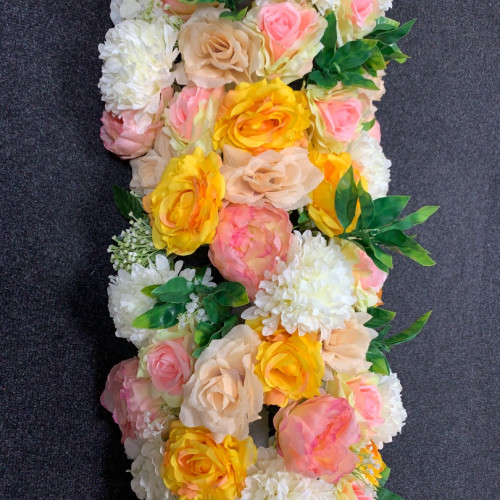 100cm Wedding Top Table Floral Runner - FA2303004 – Wholesale Hoop and Table Floral Arrangements for Wedding Decorators | WeddingMart