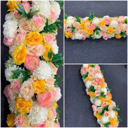 100cm Wedding Top Table Floral Runner - FA2303004