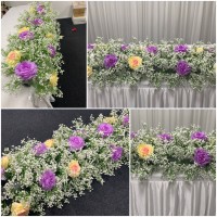 100cm Wedding Top Table Floral Runner - FA2303003