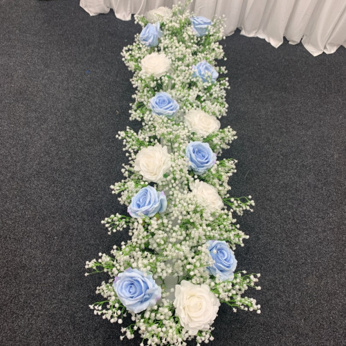 100cm Wedding Top Table Floral Runner - FA2303006 – Wholesale Hoop and Table Floral Arrangements for Wedding Decorators | WeddingMart