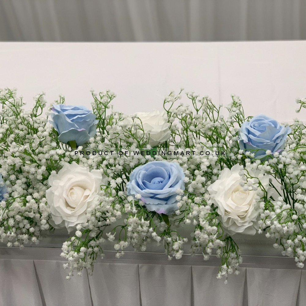 100cm Wedding Top Table Floral Runner - FA2303006 – Wholesale Hoop and Table Floral Arrangements for Wedding Decorators | WeddingMart