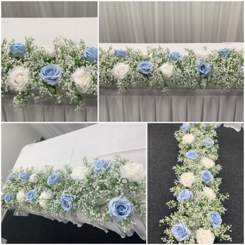 100cm Wedding Top Table Floral Runner - FA2303006