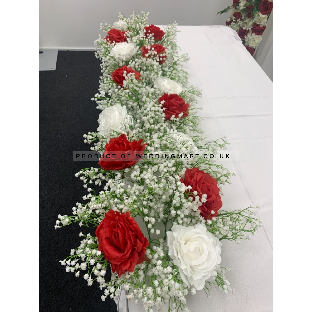 Wedding Table | Backdrops | Stage Decorative Floral Arrangement Runner - FA2303007
