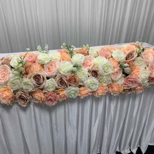 100cm Wedding Top Table Floral Runner - FA2303008