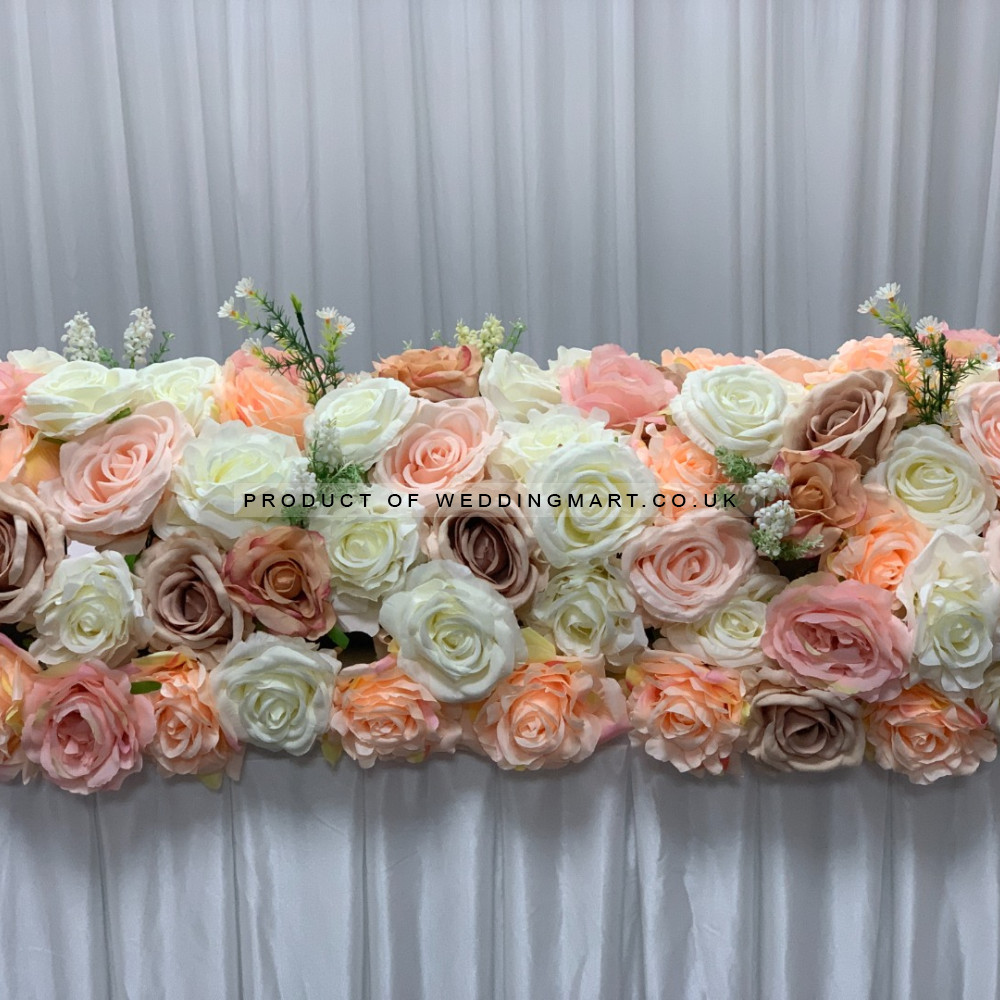 100cm Wedding Top Table Floral Runner - FA2303008 – Wholesale Hoop and Table Floral Arrangements for Wedding Decorators | WeddingMart