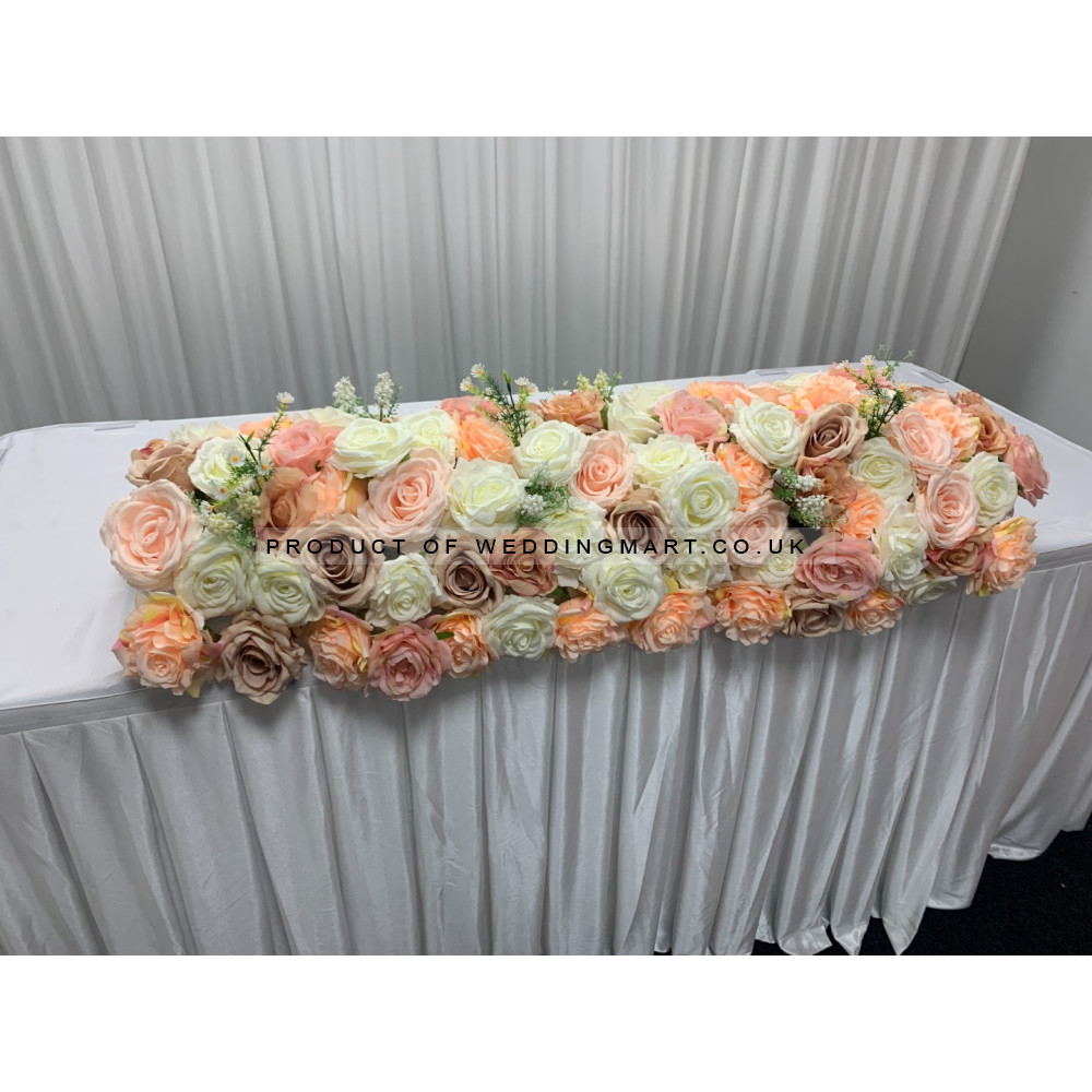 100cm Wedding Top Table Floral Runner - FA2303008