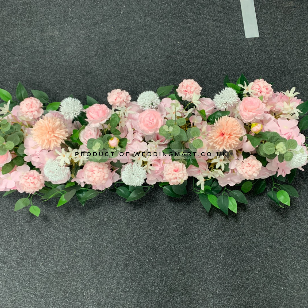 100cm Wedding Top Table Floral Runner - FA2303011 – Wholesale Hoop and Table Floral Arrangements for Wedding Decorators | WeddingMart