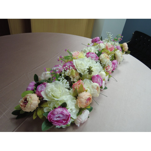 100cm Wedding Top Table Floral Runner - TF-24001