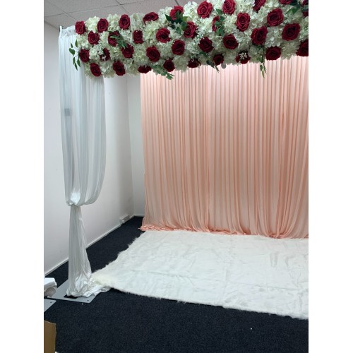 5m Fur Carpet for Wedding Stage Aisle Runner Walkway - White | For Sale