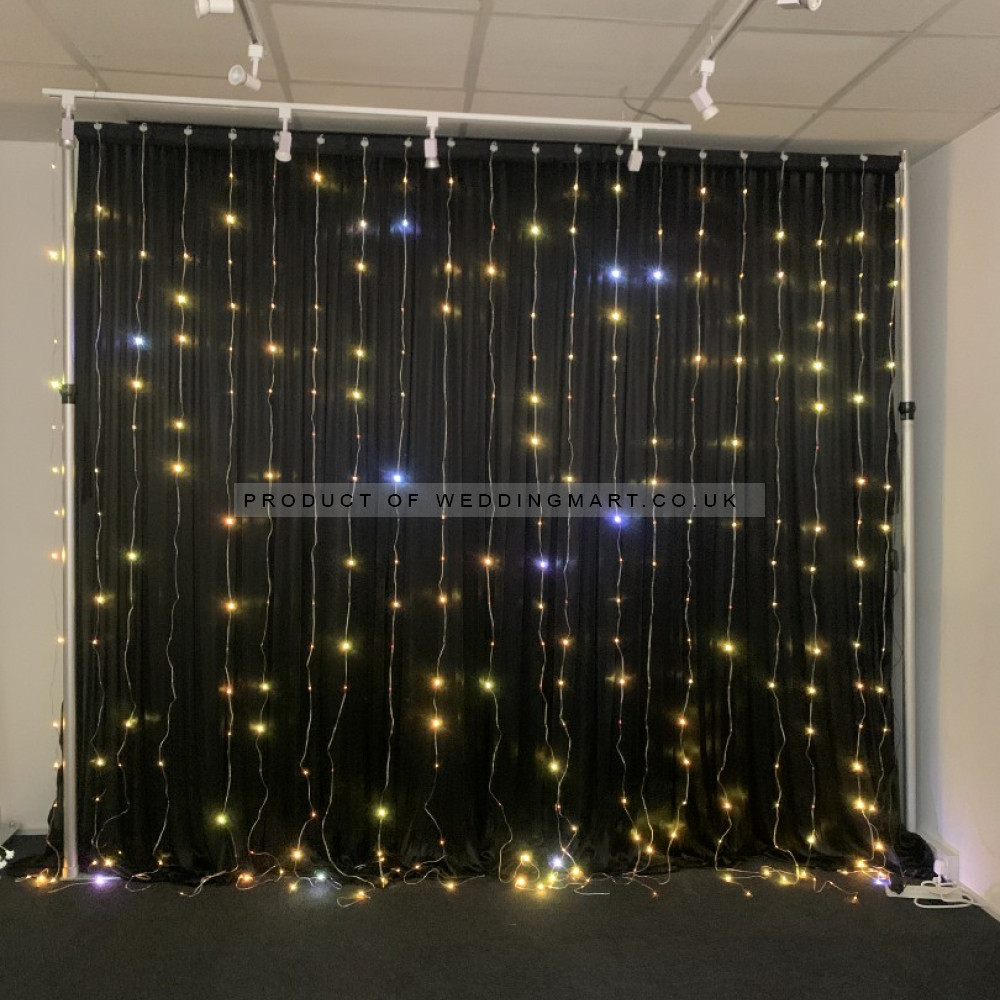 3mx3m Smart RGB Curtain Lights – Wholesale Backdrop Lights for Wedding Decorators | WeddingMart