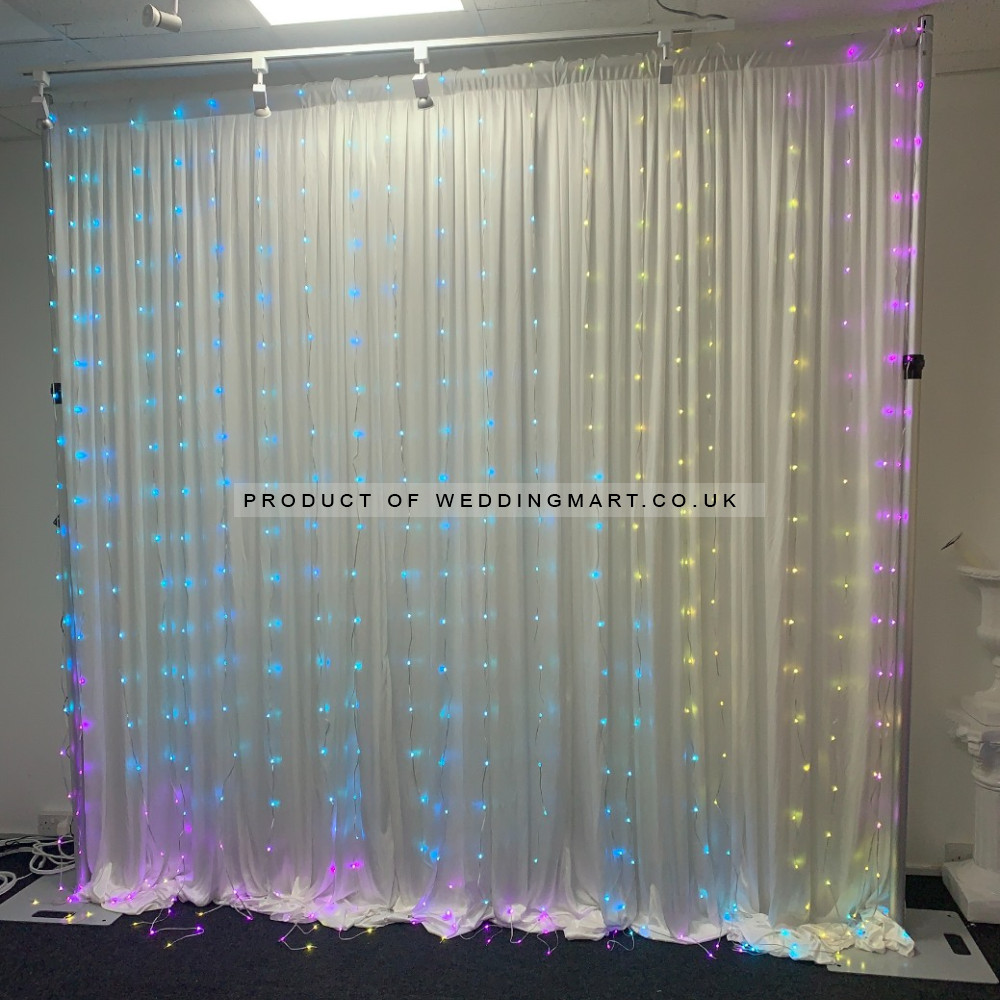 3mx3m Smart RGB Curtain Lights – Wholesale Backdrop Lights for Wedding Decorators | WeddingMart