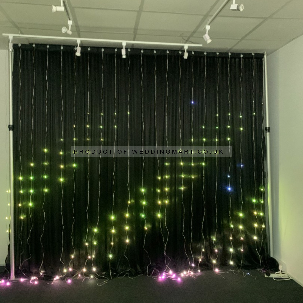 3mx3m Smart RGB Curtain Lights – Wholesale Backdrop Lights for Wedding Decorators | WeddingMart