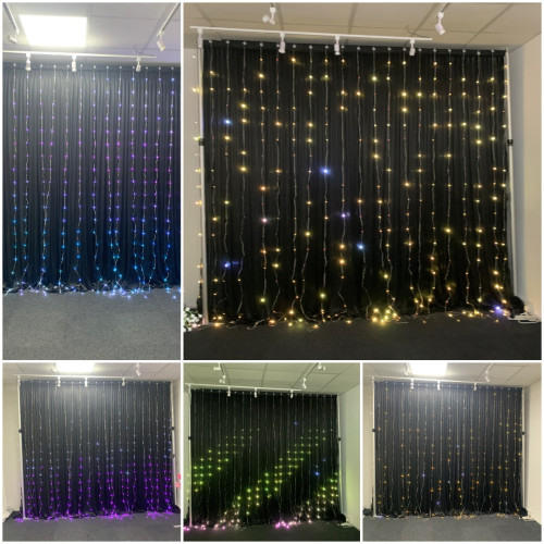 3mx3m Smart RGB Curtain Lights – Wholesale Backdrop Lights for Wedding Decorators | WeddingMart