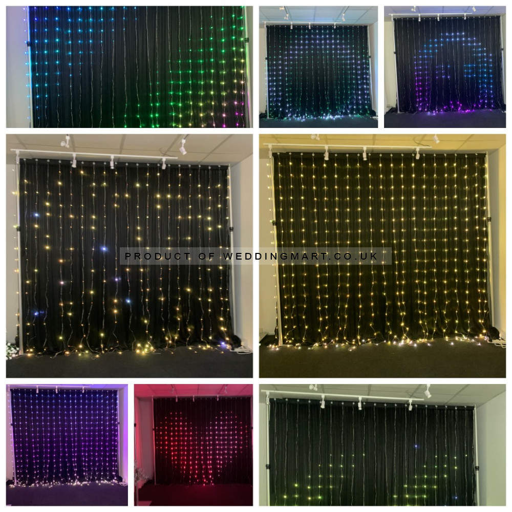 3mx3m Smart RGB Curtain Lights 