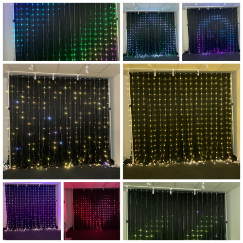 3mx3m Smart RGB Curtain Lights – Wholesale Backdrop Lights for Wedding Decorators | WeddingMart