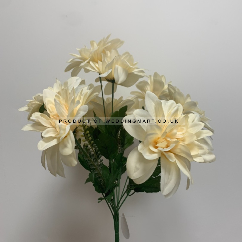 11 Heads Artificial Silk Peony Bouquet - Ivory – Wholesale Peony Bouquets for Wedding Decorators | WeddingMart