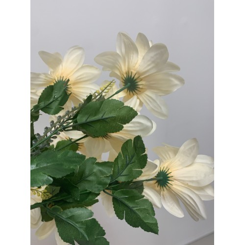 11 Heads Artificial Peony Bouquet - Ivory
