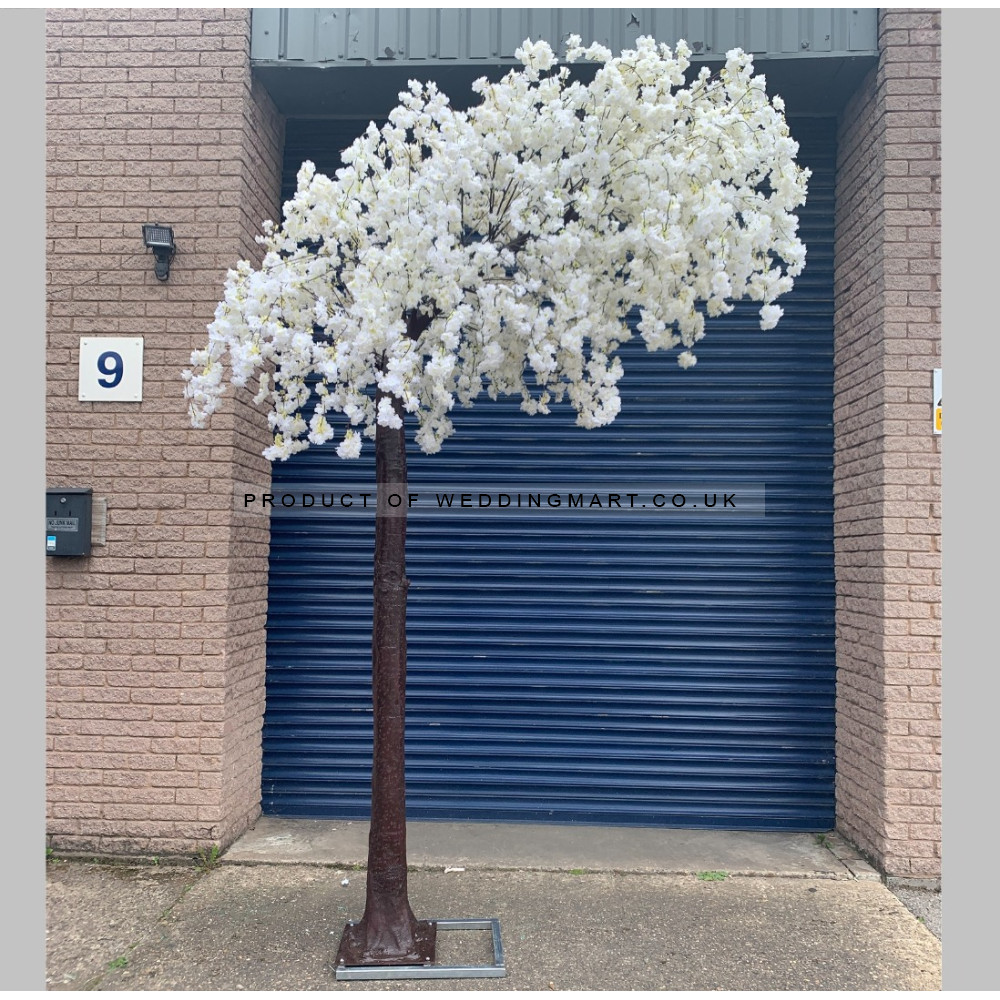 320cm Semi Arch Artificial Weeping Cherry Blossom Tree - IVORY