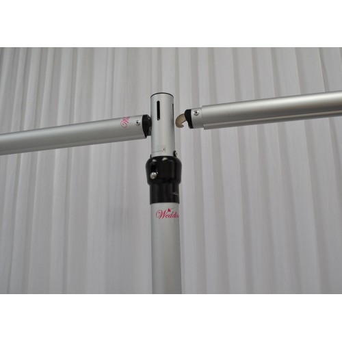 4 to 7 feet Extentable Telescopic Cross Bar for Pipe and Drape Kits