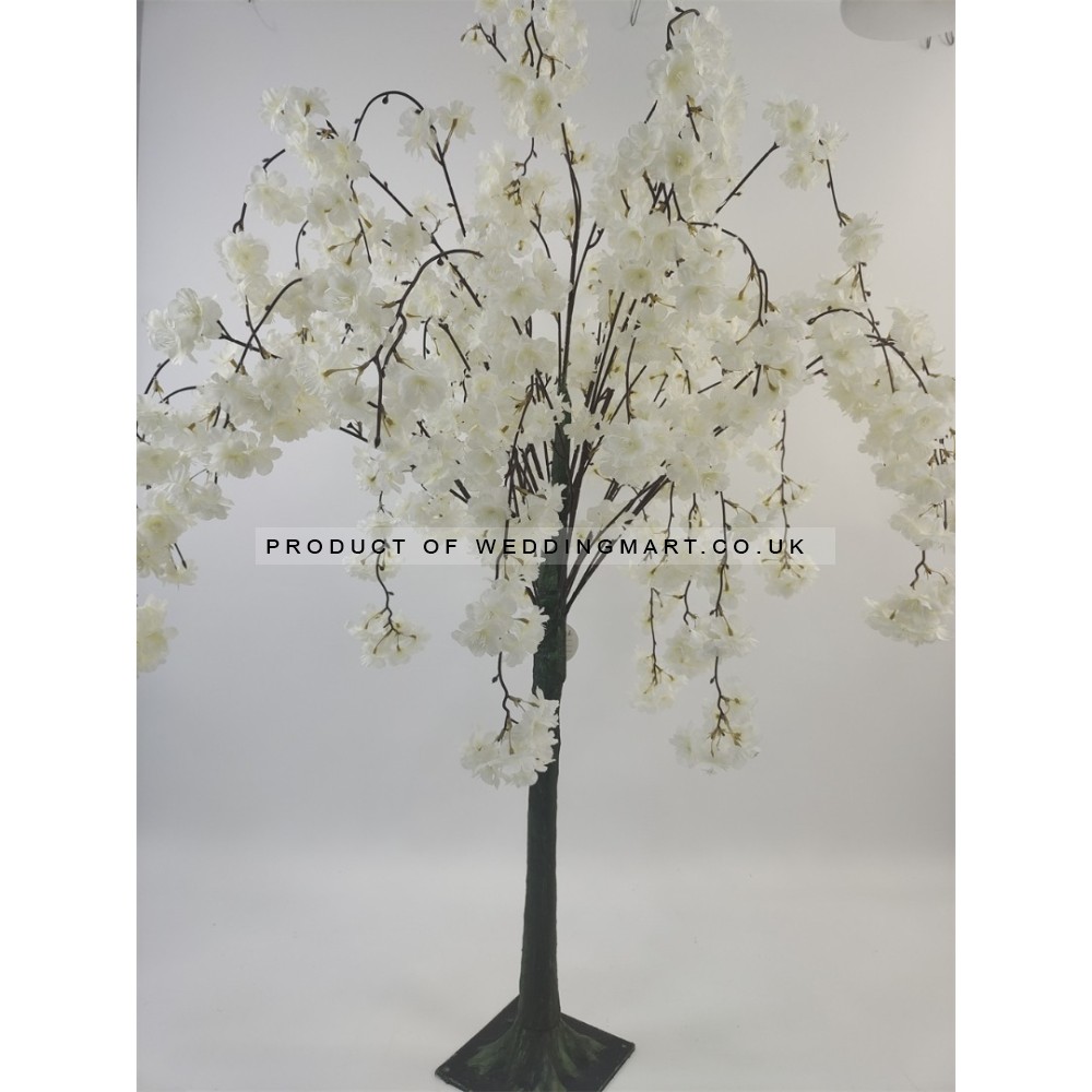 120cm Artificial Weeping Cherry Blossom Tree - IVORY
