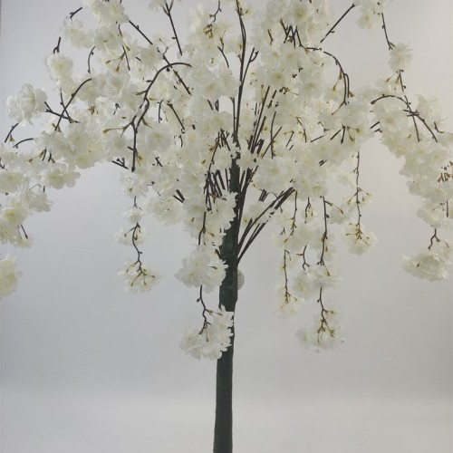 120cm Artificial Weeping Cherry Blossom Tree - IVORY