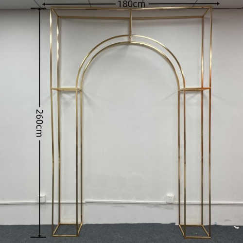 Set of 3 Elegant Wedding Arch Frames ARX-24001 – Wholesale Decorative Metal Backdrop Frames for Wedding Decorators | WeddingMart