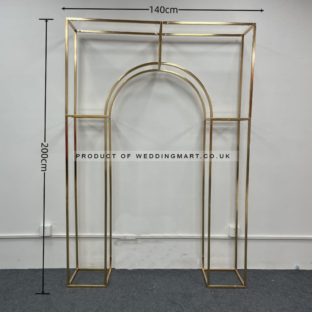 Set of 3 Elegant Wedding Arch Frames ARX-24001 – Wholesale Decorative Metal Backdrop Frames for Wedding Decorators | WeddingMart
