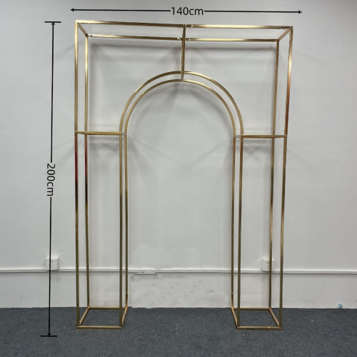 Set of 3 Elegant Wedding Arch Frames ARX-24001 – Wholesale Decorative Metal Backdrop Frames for Wedding Decorators | WeddingMart