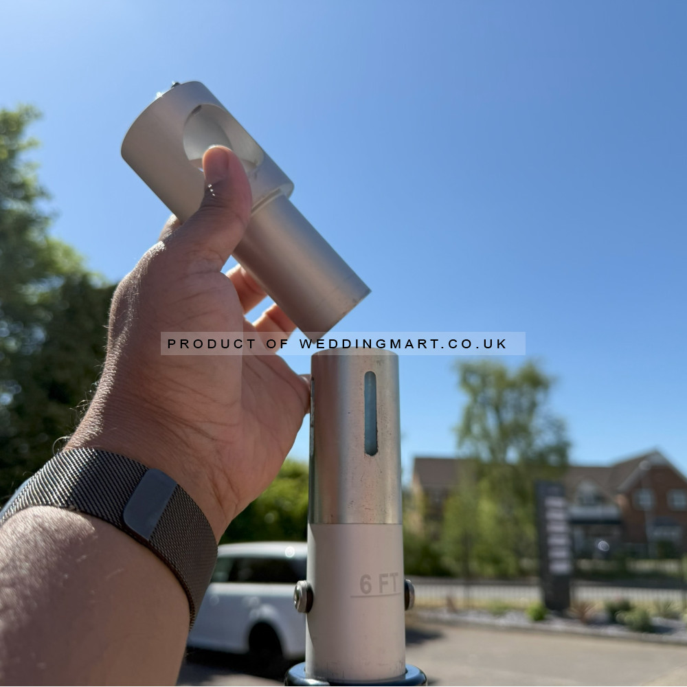 6M Curved Semi Round Crossbar Kit – Wholesale Pipe and Drape Kits for Wedding Decorators | WeddingMart