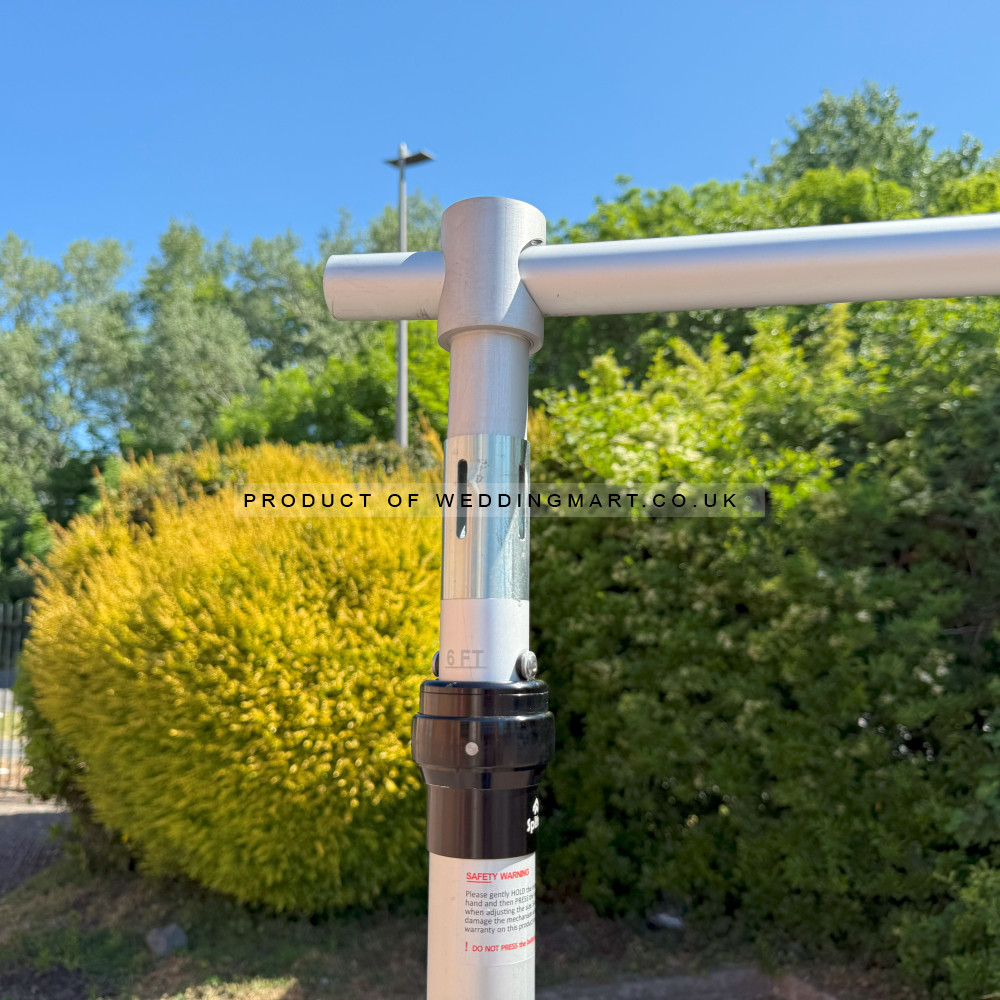 6M Curved Semi Round Crossbar Kit – Wholesale Pipe and Drape Kits for Wedding Decorators | WeddingMart