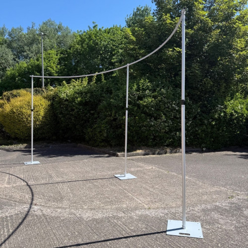 6M Curved Semi Round Crossbar Kit – Wholesale Pipe and Drape Kits for Wedding Decorators | WeddingMart