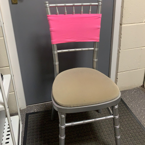 Dark Pink Spandex Chair Bands for Weddings – Pack of 10