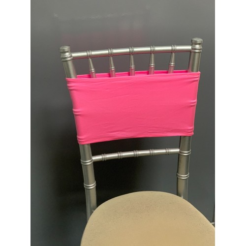 Dark Pink Spandex Chair Bands - Pack of 10