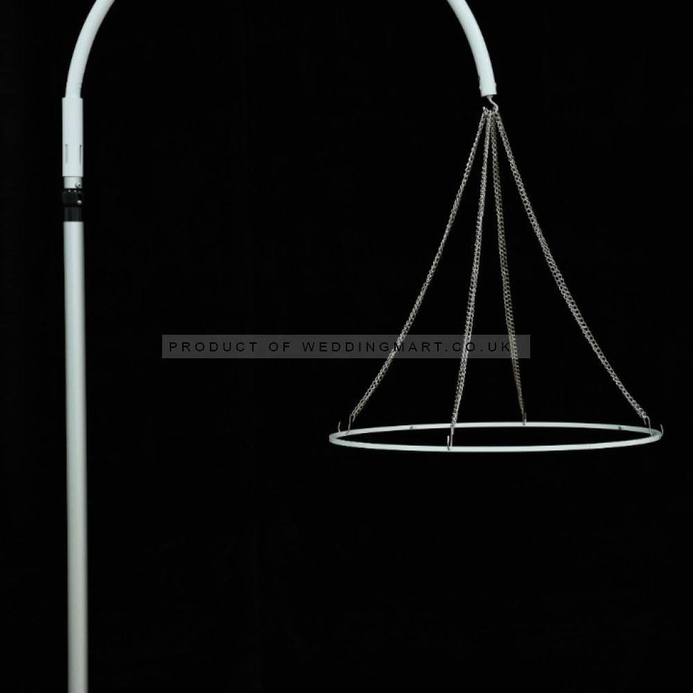 Free standing wedding decor chandelier hanger kit for pipe and drape