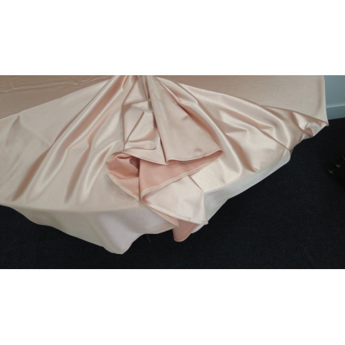 120 inch Heavy Duty Round Satin Table Cloth -  ROSE GOLD