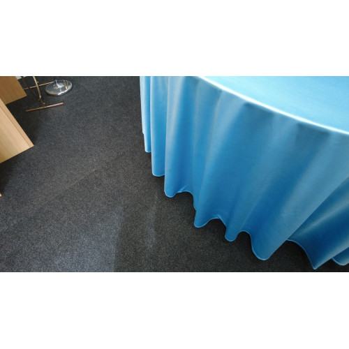 120 inch Heavy Duty Round Satin Table Cloth -  BABY BLUE