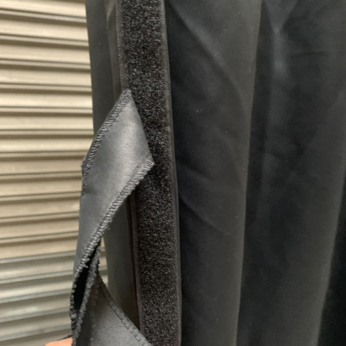 3Mx3M Velvet Blackout Room Divider Curtain - BLACK – Wholesale Blackout Curtains for Wedding Decorators | WeddingMart