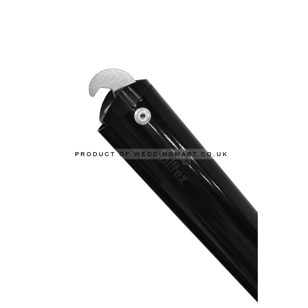 3Mx3M Black Pipe and Drape Kit | Telescopic Backdrop Stand Kit - BLACK